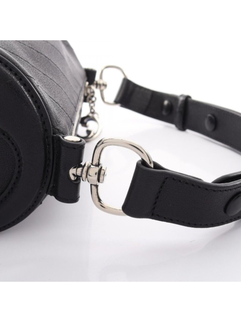 Gucci Shoulder Bag Blondie Black Leather Di Mini - Picture 6 of 9
